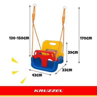 Дитяча гойдалка 3в1 Kruzzel 23552