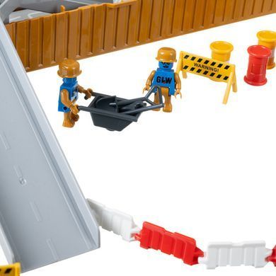 Вантажівка з підйомним краном та набір будівельних машин Iso Trade 26578
