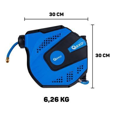 Пневматичний шланг на котушці 20м 8x12мм Geko G03192