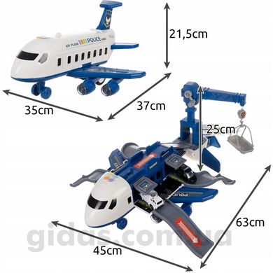 Іграшковий літак парковка Поліція 23131