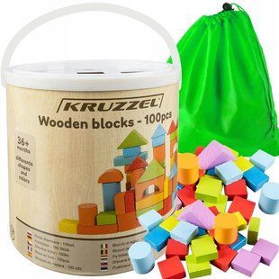Дерев'яний конструктор Kruzzel 100 елементів Kruzzel 22666