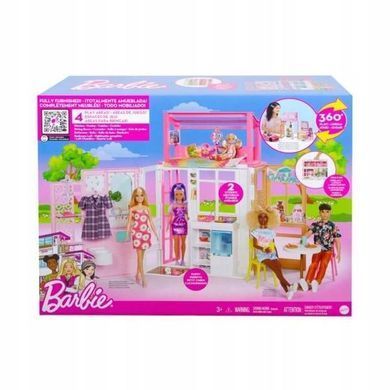 Barbie Компактний Розкладний Будинок HCD47