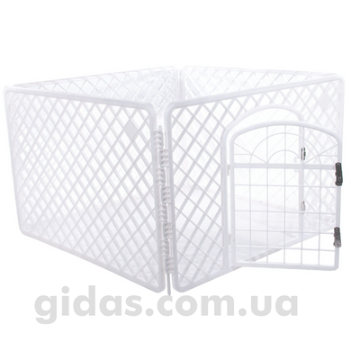 Манеж для тварин - клітка 90x90x60см білий (15743)