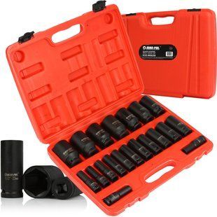 Набор ударных головок 1/2" 20 шт. MAR-POL 10-38 ММ M58258