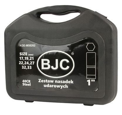 Набір ударних торцевих головок 1" 17-33мм 8шт BJC M58262A