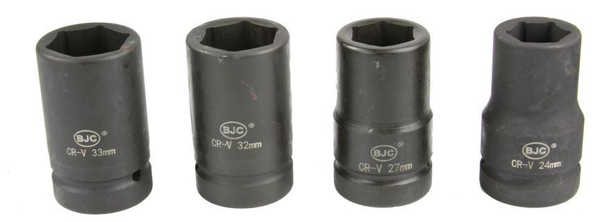 Набір ударних торцевих головок 1" 17-33мм 8шт BJC M58262A