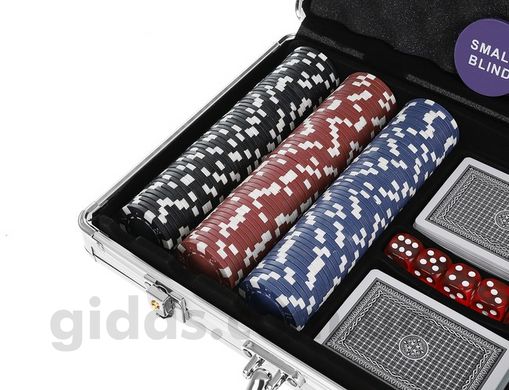Покерний набір на 300 фішок у валізі