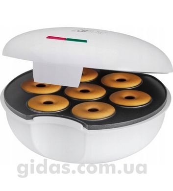 Апарат для приготування пончиків та бубликів Clatronic білий 900 Вт DM 3495
