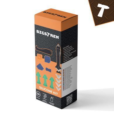 Шпателі та насадки для силікону 14 ел. Bigstren 27678
