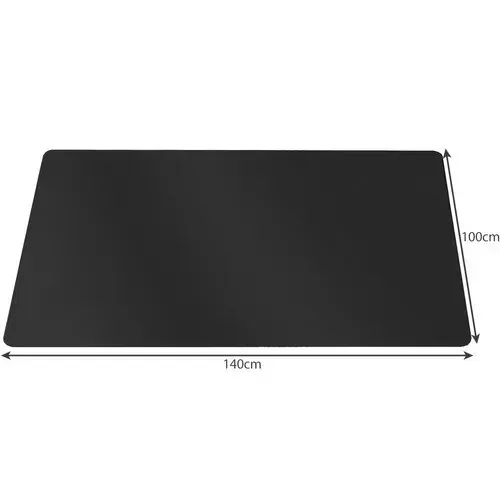 Захисний килимок під офісне або ігрове крісло 100х140 см. поліпропілен, чорний Ruhhy 21789