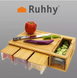 Бамбуковая доска с контейнерами Ruhhay