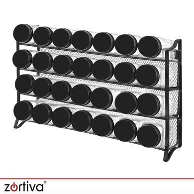 Органайзер для специй на 28 стеклянных баночек Zortiva 28138