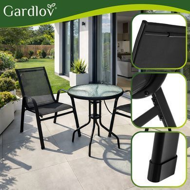 Комплект балконних меблів &mdash; столик + 2 стільці Gardlov 27568