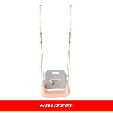 Дитяча гойдалка 3в1, сіро-бежева, Kruzzel 27357