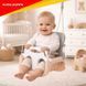 Дитяча гойдалка 3в1, сіро-бежева, Kruzzel 27357