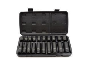 Набор длинных и коротких ударных головок 1/2" 10-19 мм GEKO G10517