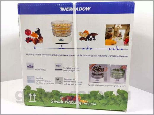 Сушарка електрична для овочів і фруктів Niewiadow 972