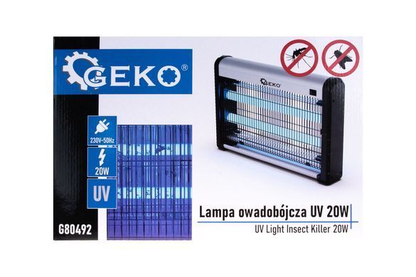 Ультрафіолетова лампа для комах 20 Вт Geko G80492