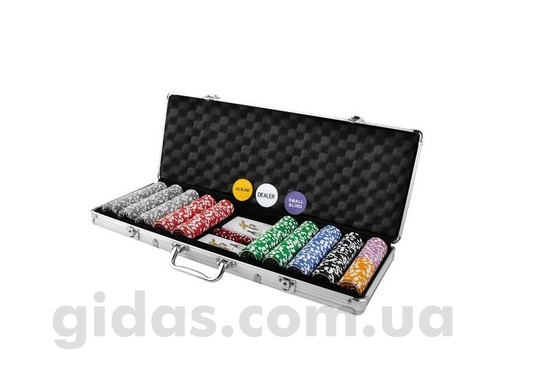 Покерний набір - 500 фішок у валізі Iso Trade 23529