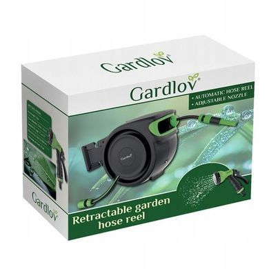 Садовий шланг з автоматичним котушковим пістолетом-розпорошувачем Gardlov 25509