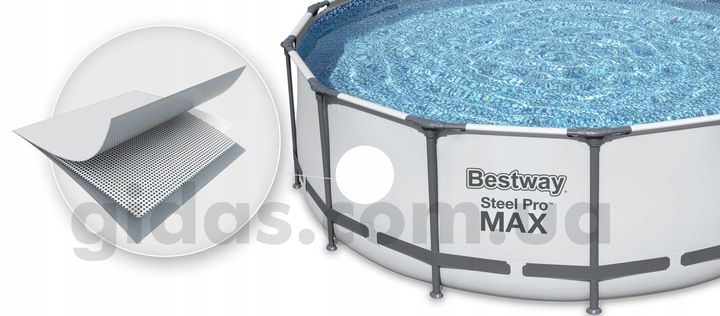 Басейн каркасний BESTWAY Steel Pro Max 366x76 см