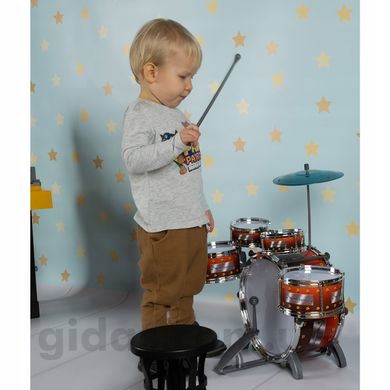 Дитячі барабани + тарілка та крісло Kruzzel 22464