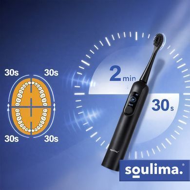 Електрична зубна щітка чорна Sonic Soulima 26851