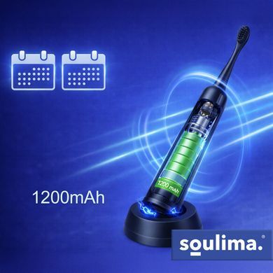 Електрична зубна щітка чорна Sonic Soulima 26851