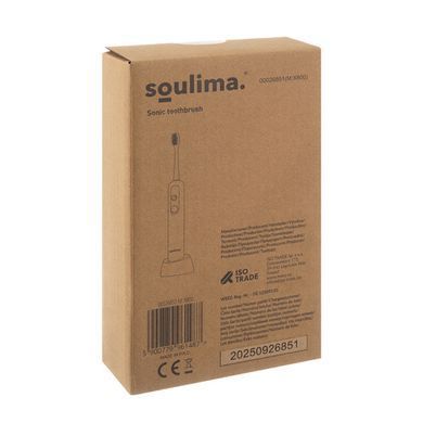 Електрична зубна щітка чорна Sonic Soulima 26851