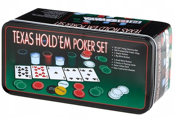 Набор для покера Texas Hold&rsquo;em, 200 фишек 18210