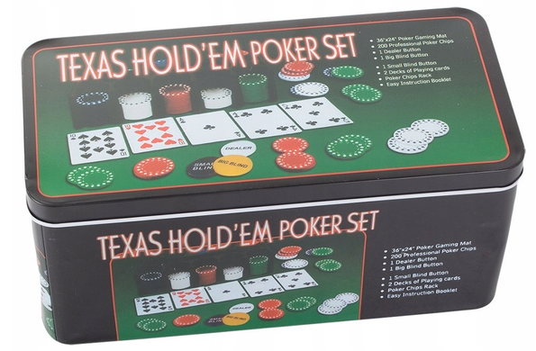 Набор для покера Texas Hold&rsquo;em, 200 фишек 18210
