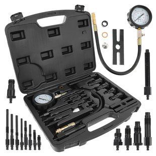 Компрессометр дизельный + адаптеры, 17др. GEKO G02515