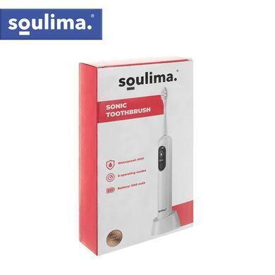 Електрична зубна щітка біла Sonic Soulima 26850