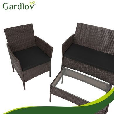 Садові меблі з ротангу, коричневі Gardlov 26911
