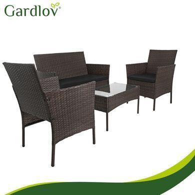 Садові меблі з ротангу, коричневі Gardlov 26911