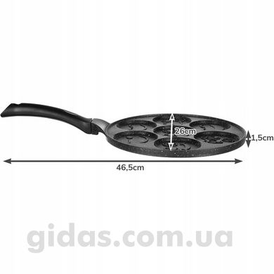 Сковорода для яєць і млинців "Веселий Смайлик" Ruhhy 19317