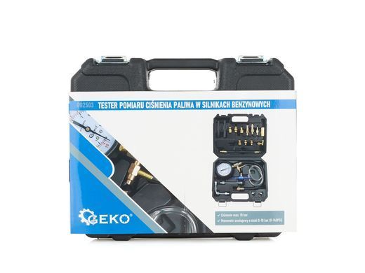 Тестер давления топлива бензинового двигателя GEKO G02503