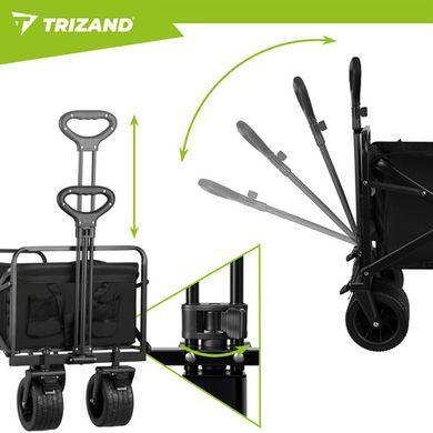 Складаний транспортний візок 100 кг Trizand 23084