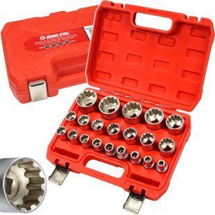 Набор торцевых головок 1/2" 12pt 8-36мм 21шт MAR-POL M58267