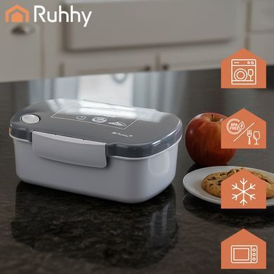 Ланчбокс, контейнер для їжі 800 мл сірий Ruhhy 26169