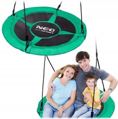 Підвісна садова гойдалка зелена Neo-Sport 95 х 95 см