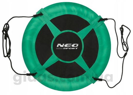 Підвісна садова гойдалка зелена Neo-Sport 95 х 95 см