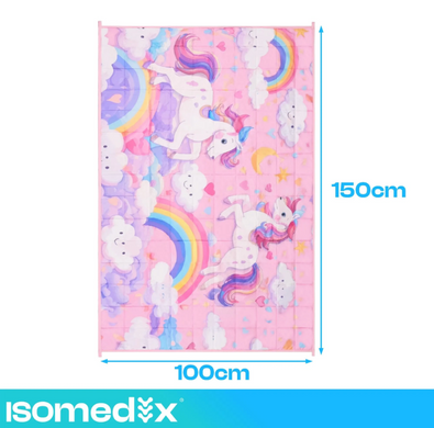 Одеяло утяжеленное гравитационное, розовое 100х150 см 3 кг Isomedix 27939