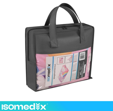 Одеяло утяжеленное гравитационное, розовое 100х150 см 3 кг Isomedix 27939