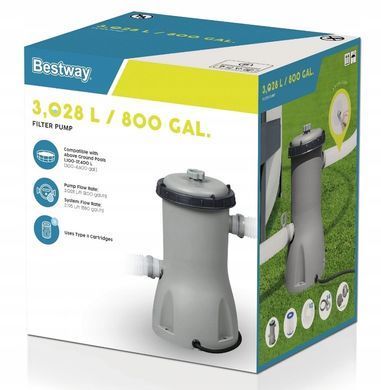 Фильтр насос для бассейнов 3028 л/ч Bestway 58386