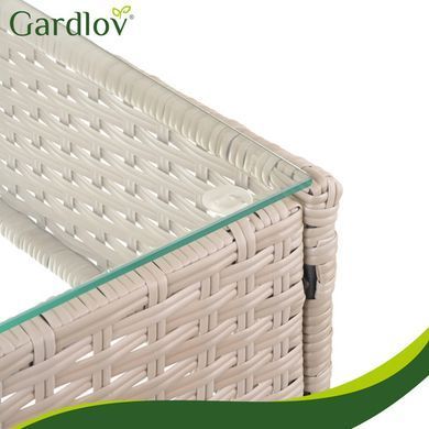 Садовая мебель из ротанга бежевая Gardlov 26909