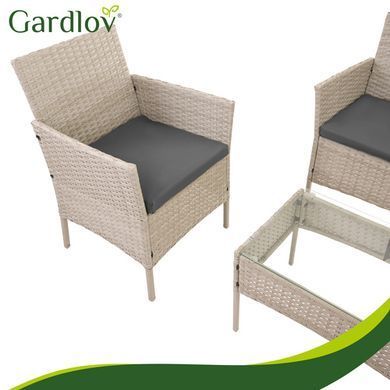 Садовая мебель из ротанга бежевая Gardlov 26909