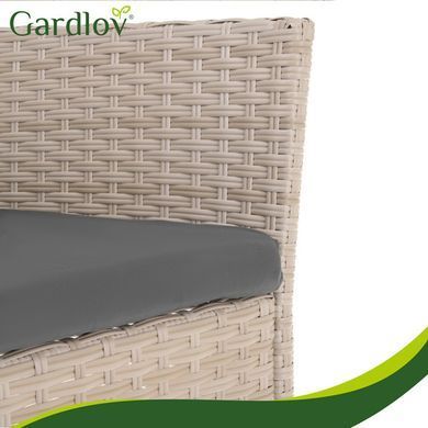 Садовая мебель из ротанга бежевая Gardlov 26909
