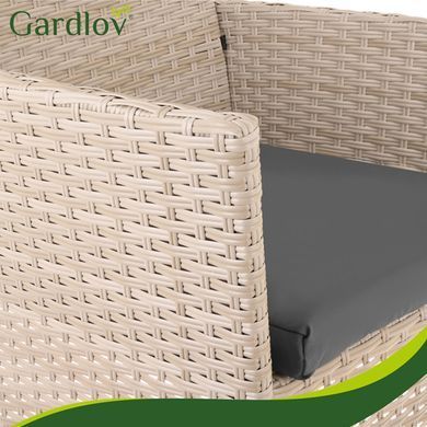 Садовая мебель из ротанга бежевая Gardlov 26909