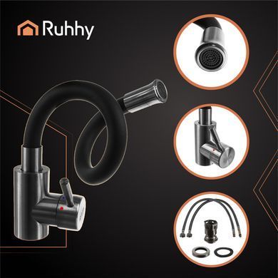 Смеситель кухонный, гибкий Ruhhy 26324
